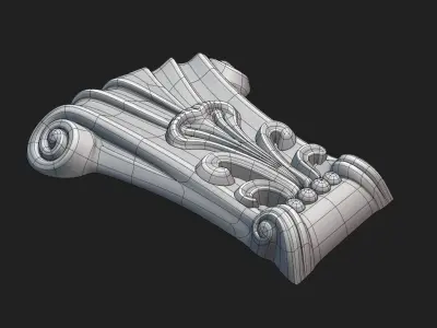 Decor 001 Low-poly 3D model