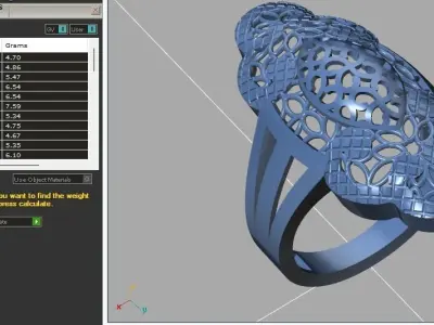 Fancy Womens Rings Plain Rings Ready STL 3DM Models Rings 3D print model 15