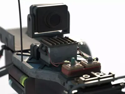 Abandoned soil style remote control car 3D model