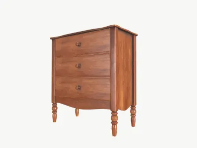 Wooden  Table Drawl  3D model