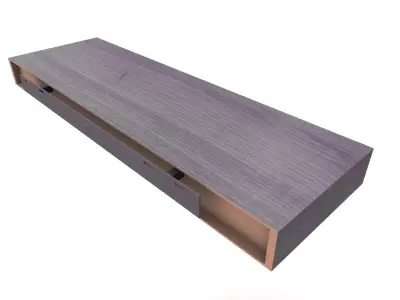Hanging wooden tray 3D model