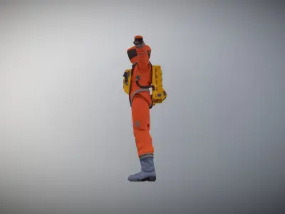 2001 A Space Odyssey Astronaut Action Figure 3D model