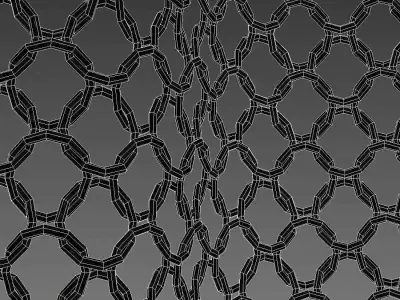 metal chain curtain 3D model