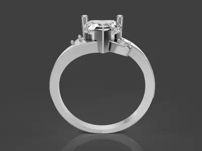 Woman Lux Ring 3D print model