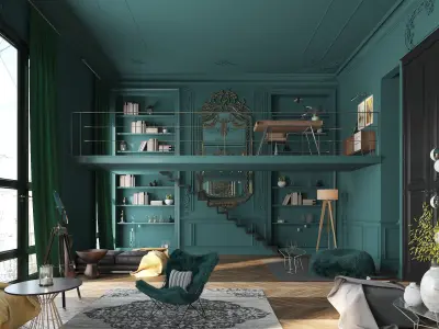 Paris Luxury House 3D model