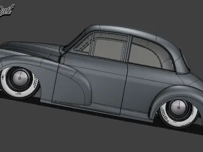 Morris Minor complete body shell 3D model