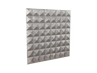 Triangle Grid Pattern Wall Panel V1 003 Low-poly 3D model