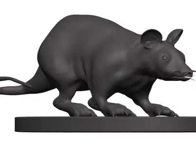 Mouse figurine of kangaroo 3D model