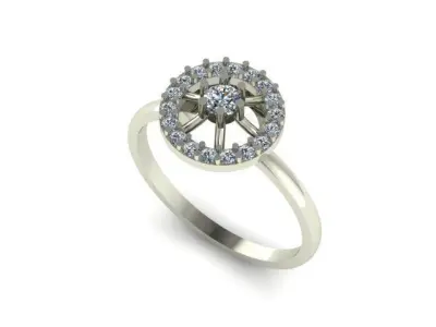 simple ring for daimonds 3D print model