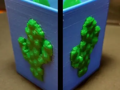 Cactus pot Free 3D print model