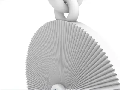 Round pendant model 671 3D print model