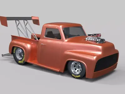 Pickup Dragster 3D model