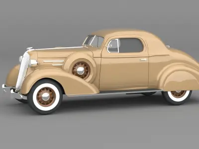 1936 Chevrolet Master De Luxe sport Coupe 3D model