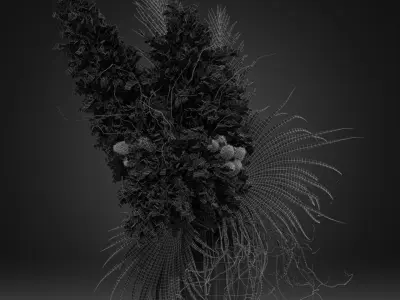 Bouquet 01 3D model order