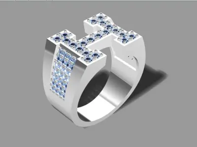 Ring H 3D print model