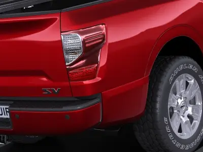 Nissan Titan Single Cab Chrome 2017 3D model