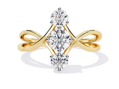 Diamond Ring 3D Model  STL 3DM  Renderings  Video  Free 3D print model