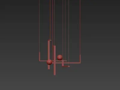 Chandelier 3D model buy