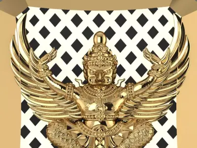 Khmer Krud Pendant 3D print model