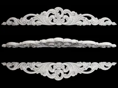 Classic carved 001 3D model