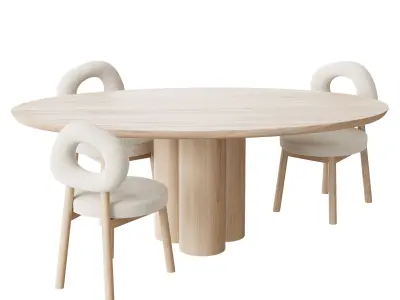 Dining table MELTON 3D model