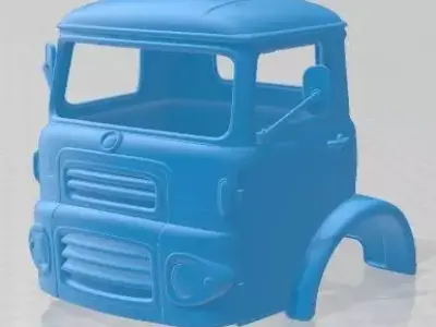 Albion Reiver RE29 1964 Printable Body Cabin Truck 3D print model