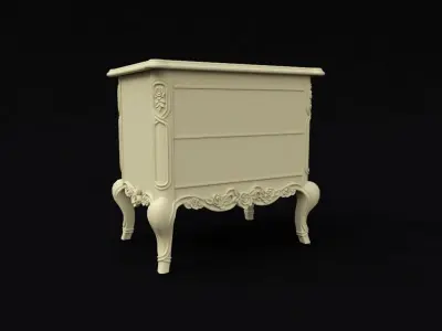 bedside table for bedroom 3D model