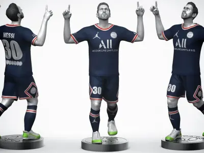 Messi 3D Printable 4 3D print model