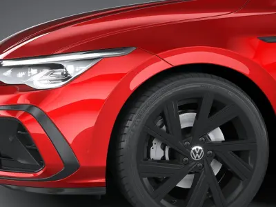 Volkswagen Golf Variant R-line 2021 3D model