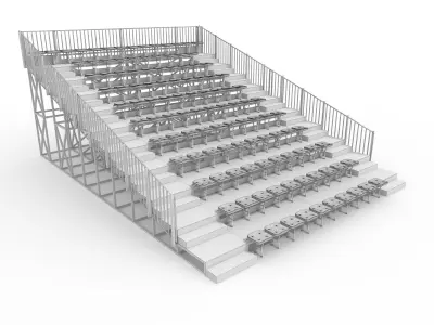 Bleachers 28 3D model