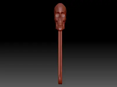 Skull Pin 3D print model