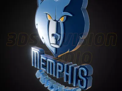 Memphis Grizzlies logo - Cinematic - 3D print 3D model