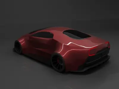Hyper Car 001 3D model
