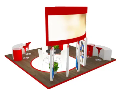 Booth Exhibition Stand a485d 3D model