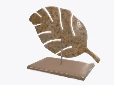 Leaf sculpture 01 3D model