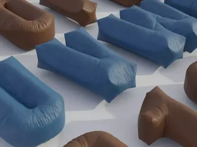 Alphabet Bean Bags 3D model