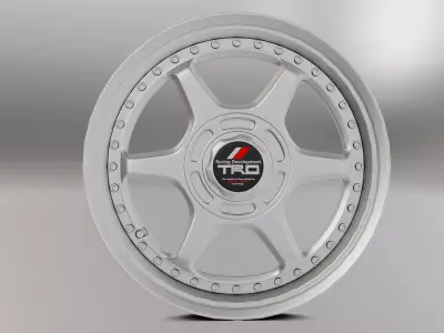 TRD TYPE F-T Low-poly 3D model