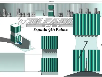 Building of espada 9 -with complex interior 3D model