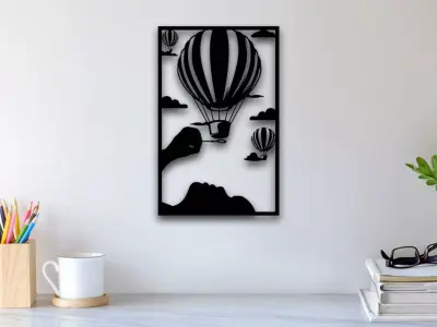 Balloon Wall Art 3D print model