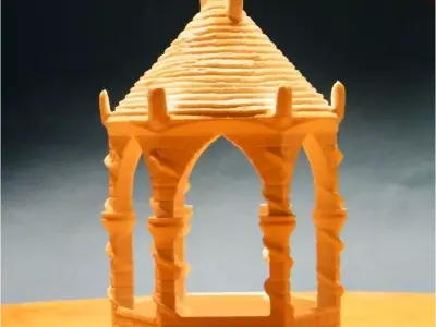 bird kiosk 3D print model