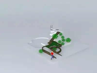 2 MINI GOLF HOLES 3D model