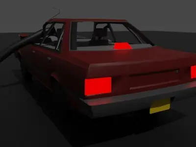 Crashed Car 3D model