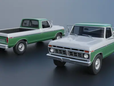 F-350 Super Camper Special 1976 3D print model