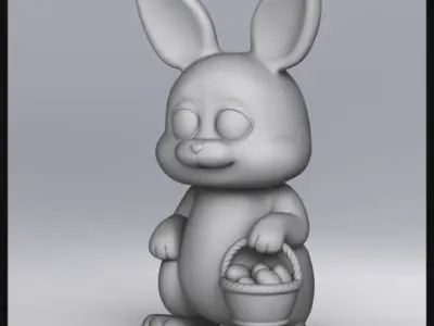 Cartoon Bunny 3D model
