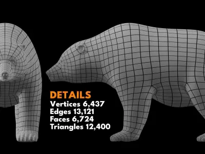 Animal Basemesh Pack - 13 base meshes 3D model