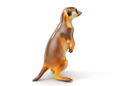 Meerkat Model Pack for CG Rendering and Animation Low-poly 3D model