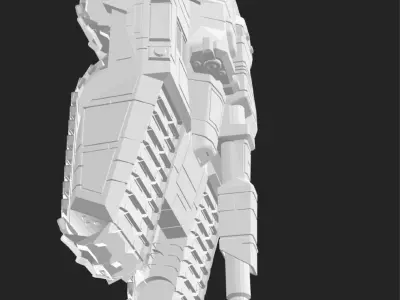 3D Printed Tank Model - STL File 3D print model