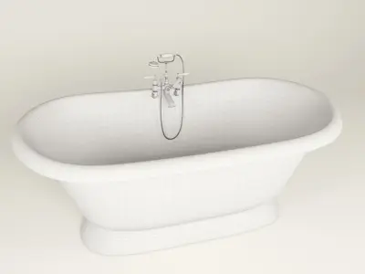 Chaucer Cast Iron Bath 3D model