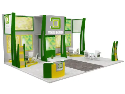 Booth Exhibition Stand a586a 3D model