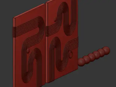 3d wall panno 6 colors 3D model